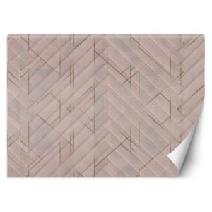 Fototapeta Geometryczny wzór - pudrowy róż 100x70