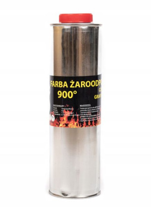 Farba Kominkowa Lakier Żaroodporna 1l Trwała