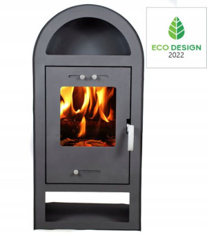 Piec Piecyk Kominek Eco Stalowy Koza Negro 8kw