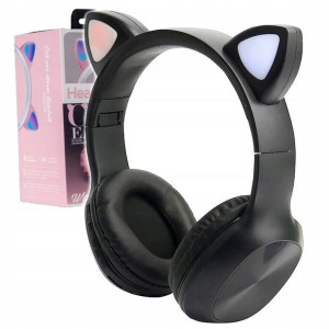 Kocie Uszy Słuchawki Dla Dzieci Bluetooth Kotek