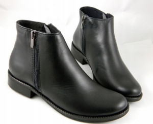 Uni-19 Wygodne Stylowe Niskie Botki Skóra Nat 37