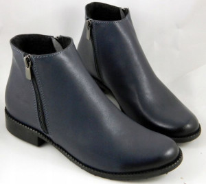 Uni-19 Wygodne Stylowe Niskie Botki Skóra Nat 38