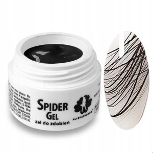 SPIDER GEL ŻEL do zdobień CZARNY BLACK