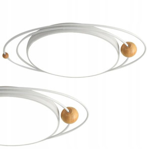 Lampa Plafon Galaxy Biały Sufitowa Loft 40 Cm