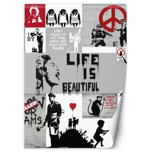 Fototapeta Kolaż Banksy 150x210