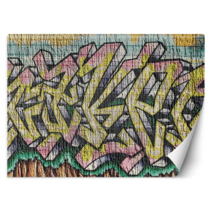 Fototapeta Kolorowe graffiti na betonie 350x245