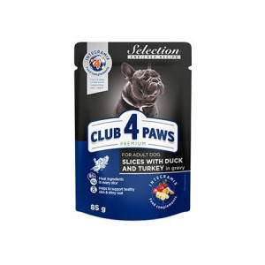 Club 4 Paws Dla Dorosłych Psów Małych Ras Z Kaczką i Indykiem 85 g