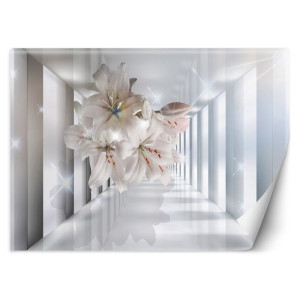 Fototapeta Kwiaty w korytarzu 3D 350x245