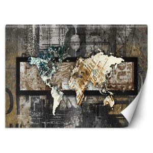 Fototapeta Mapa świata w stylu vintage 250x175