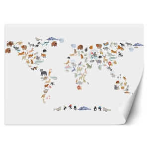 Fototapeta Mapa zwierzątka 250x175