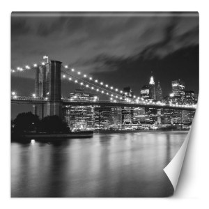 Fototapeta Most brookliński rozświetlony nocą, Nowy Jork 250x250