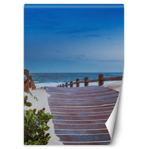 Fototapeta Spacer przez piasek 100x140