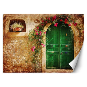 Fototapeta Zielone duże drzwi 400x280