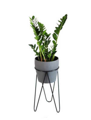 Kwietnik Metal Stojak na donicę 45cm czarny LOFT