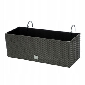 Rattanowa Doniczka + uchwyty 50cm + nawadnianie