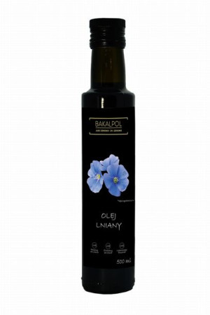  Olej lniany tłoczony na zimno 500 ml Bakalpol