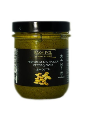  Naturalna Pasta Pistacjowa Smooth  Gładka 350 g Bakalpol