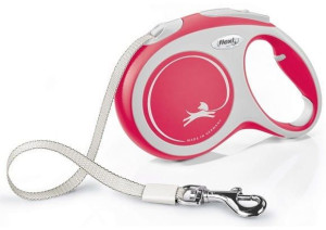 Flexi New Comfort Smycz taśma L 5m czerwona [FL-3707]
