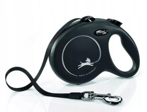 Flexi Classic Smycz taśma L 8m czarna do 50kg