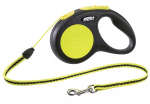 Flexi Neon Smycz linka S 5m żółta do 12kg