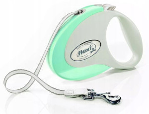 Flexi Style Smycz taśma M 5m miętowa do 25kg