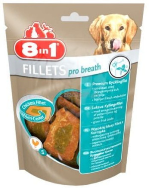 8in1 Fillets Pro Dental - przekąska na świeży oddech 80g