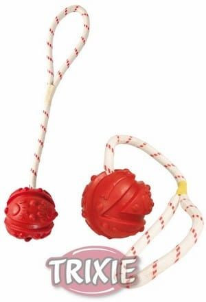 Trixie Piłka z linką 7cm [33482]