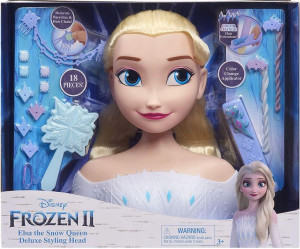 Kraina Lodu Głowa Do Stylizacji Elsa Deluxe Frozen