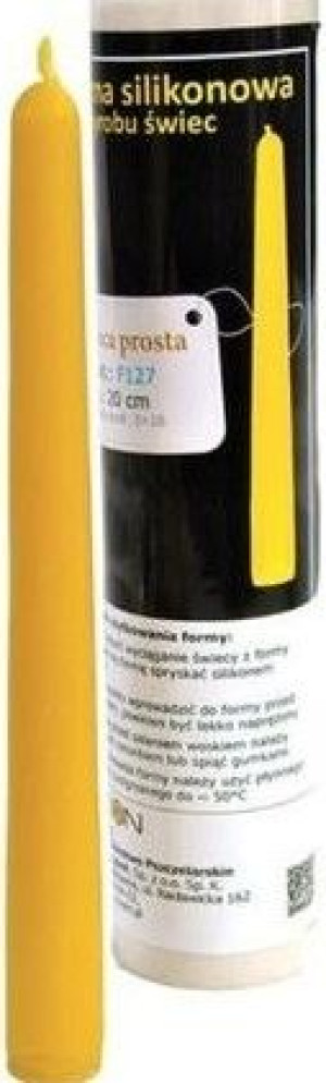 FORMA silikonowa ŚWIECA PROSTA 20cm F127 prezent WOSK