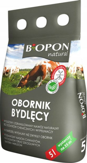 BIOPON Obornik granulowany bydlęcy 5L Nawóz