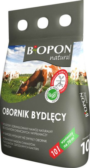 BIOPON Obornik granulowany bydlęcy 10L Nawóz