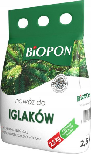 BIOPON Nawóz do iglaków 2,5kg Odżywka Preparat