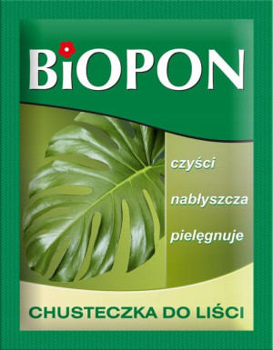 Biopon chusteczki pielęgnujące do liści ściereczka