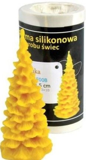Forma silikonowa CHOINKA F008 PREZENT wosk ŚWIĘTA