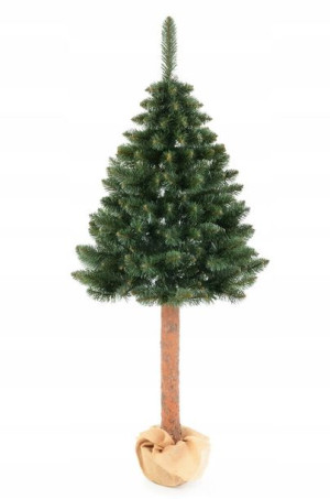 Choinka sztuczna Jodła Lux na pniu, 160cm Stojak