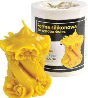 Forma silikonowa ŚWIECA ZDOBIONA F162 PREZENT wosk ŚWIĘTA