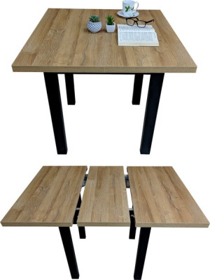 Mały stół GU-7 kwadratowy kuchenny 80x80/110 styl loft RIBES