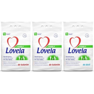 Lovela FAMILY Proszek do Prania Kolor Biel 3 x 2,1kg