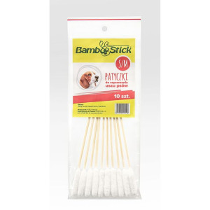 Bamboostick Patyczki Do Czyszczenia Uszu S/M  10 sztuk