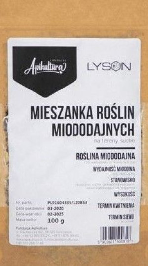 Mieszanka ROŚLIN MIODODAJNYCH na tereny suche 100g nasiona