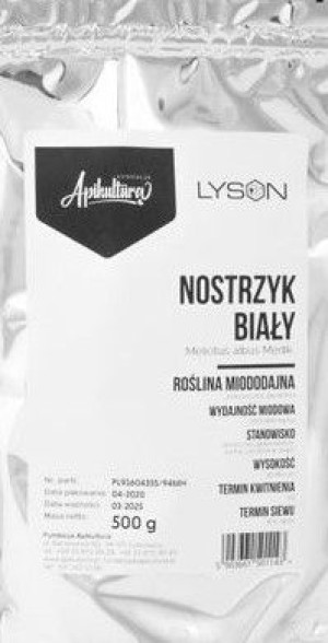 Nasiona NOSTRZYK BIAŁY 500g roślina miododajna miód