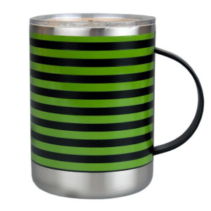 Kubek termiczny  z uchwytem Ultimate 360 ml Asobu - green stripe