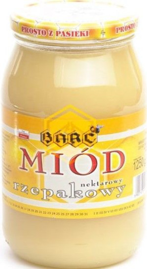 Miód RZEPAKOWY 1250G odporność NATURA pszczoły