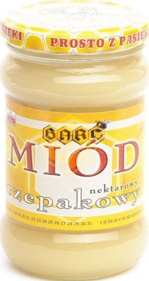 Miód RZEPAKOWY 400G odporność NATURA pszczoły