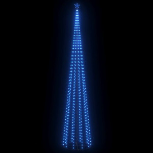 Choinka stożkowa, 752 niebieskich lampek LED, 160x500 cm