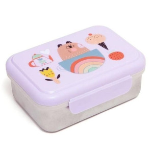 Petit Monkey - Śniadaniówka Lunchbox ze szlachetnej stali nierdzewnej Apple