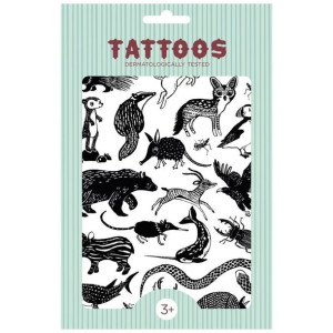 Petit Monkey - Tatuaże zmywalne dla dzieci Tattoo Black Animals