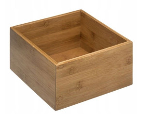 Pudełko Bambusowe Pojemnik Organizer 18x18 Cm