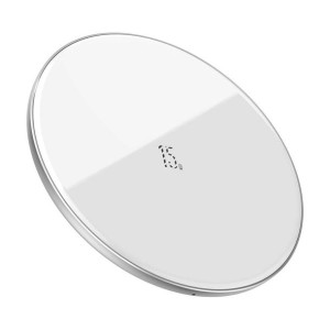 Baseus szybka bezprzewodowa ładowarka Qi 15 W + kabel USB Typ C biały (WXJK