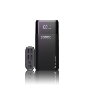 Wozinsky power bank 4x USB 30000 mAh z wyświetlaczem LCD 4 A czarny (WPB-00